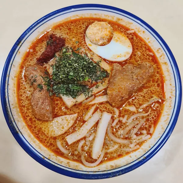 Rainy day late lunch after badminton ($3.50)!