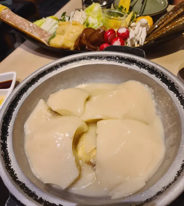 Collagen hotpot for brunch on a rainy day!