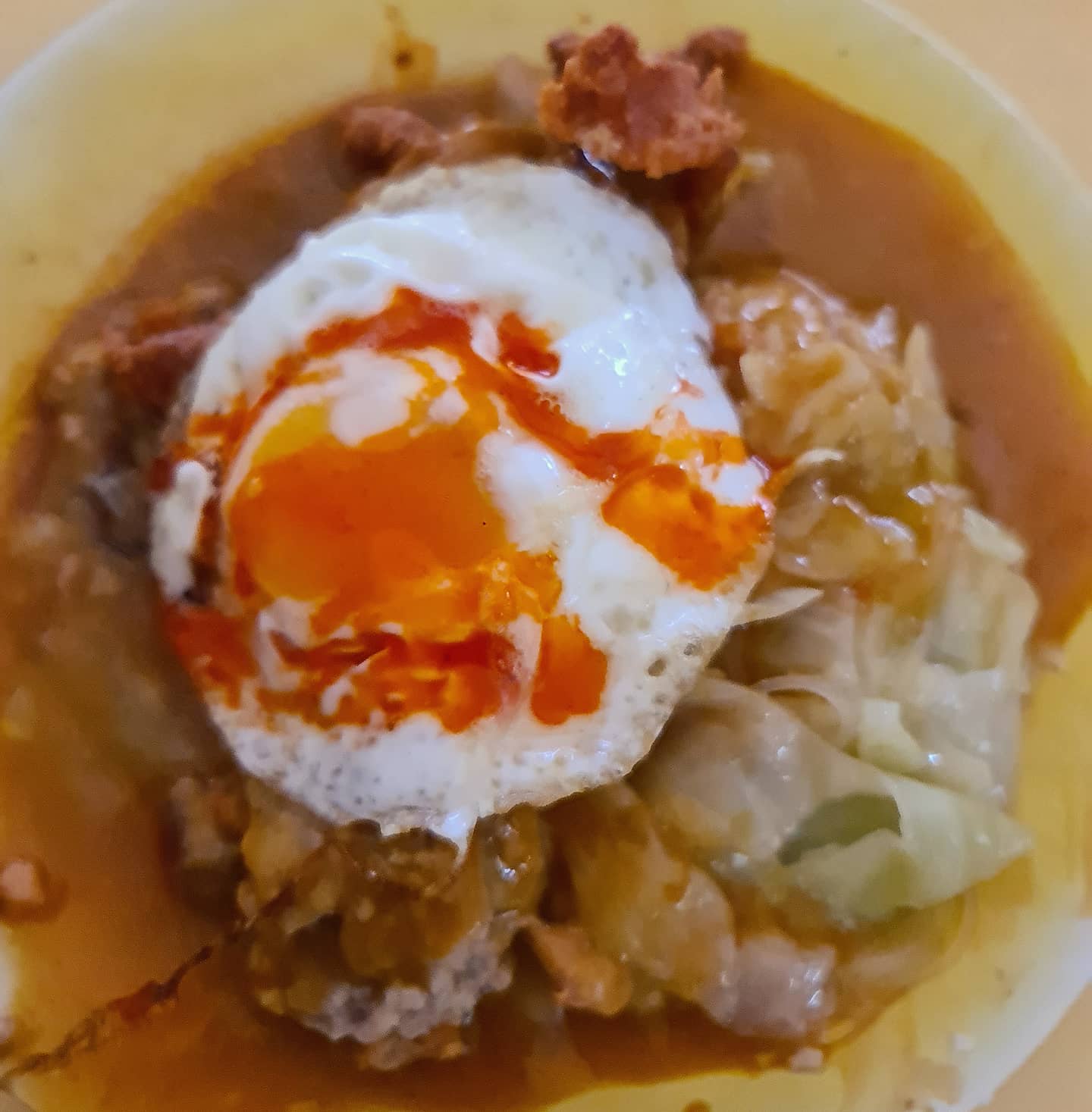 TGIF curry rice lunch at an Aljunied hawker ($4.50)!