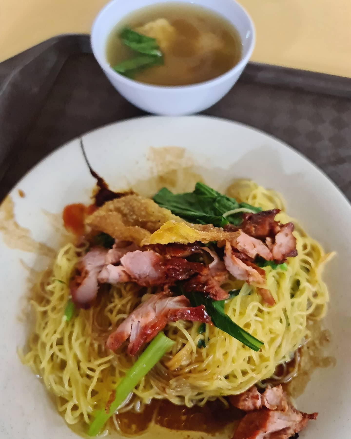 Wednesday wanton mee at an Aljunied hawker stall ($4)!