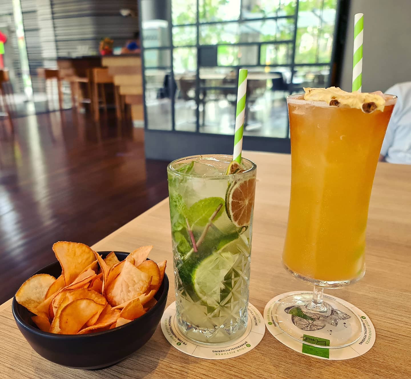 Complimentary anniversary cocktails on staycation with BB!
