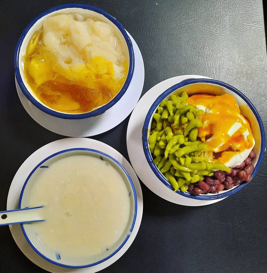 Old-school Chinese desserts (three bowls: $11.20)!