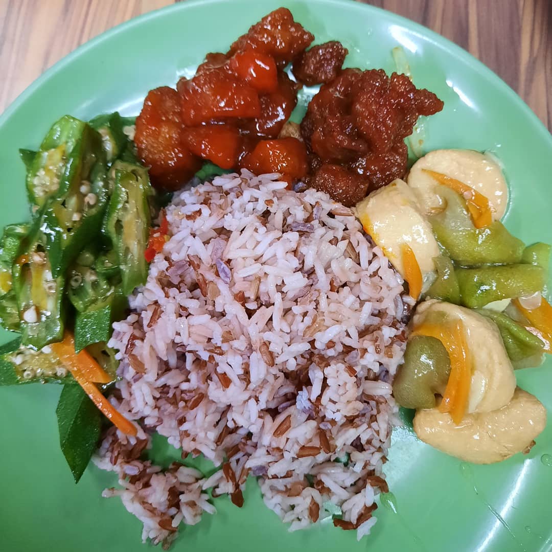Healthier mixed veg rice lunch ($3.50)!