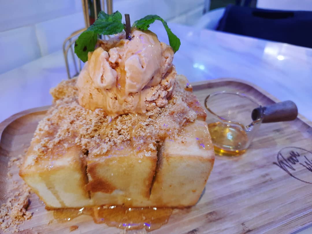 Milk Tea Toast at Non Entrée Desserts ($9.90++)!