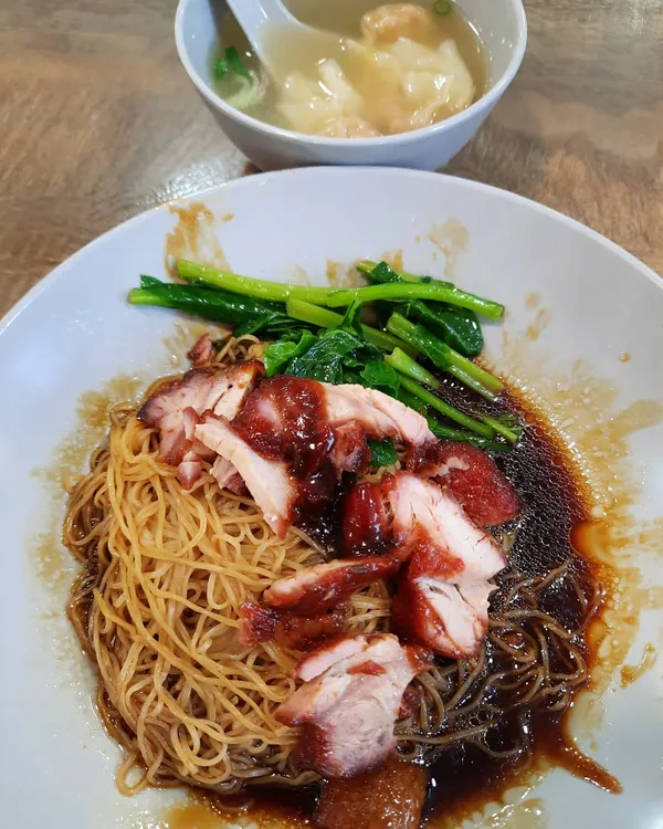 Wanton mee at a hawker stall ($3.50)!