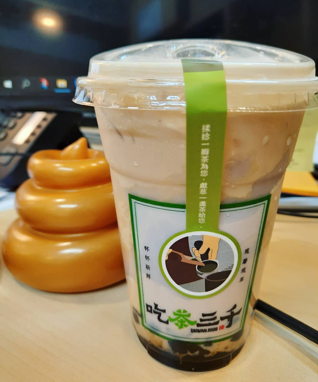 Chicha San Chen Taro Milk Tea + bubbles via GrabFood ($7.30)!