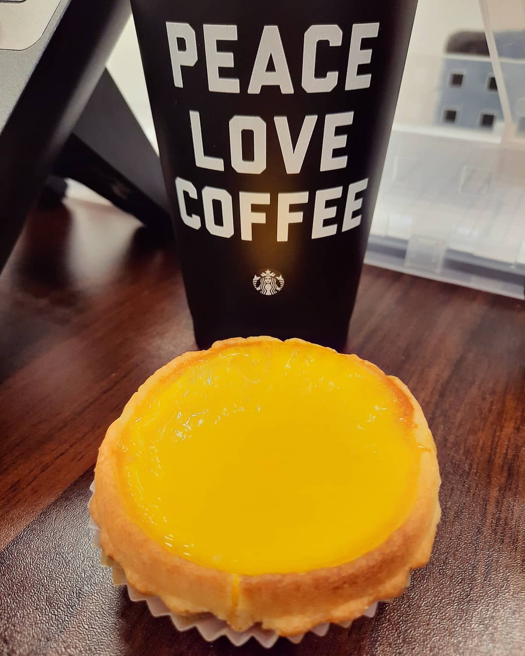 Western egg tart with Starbucks coffee ($1.60)!