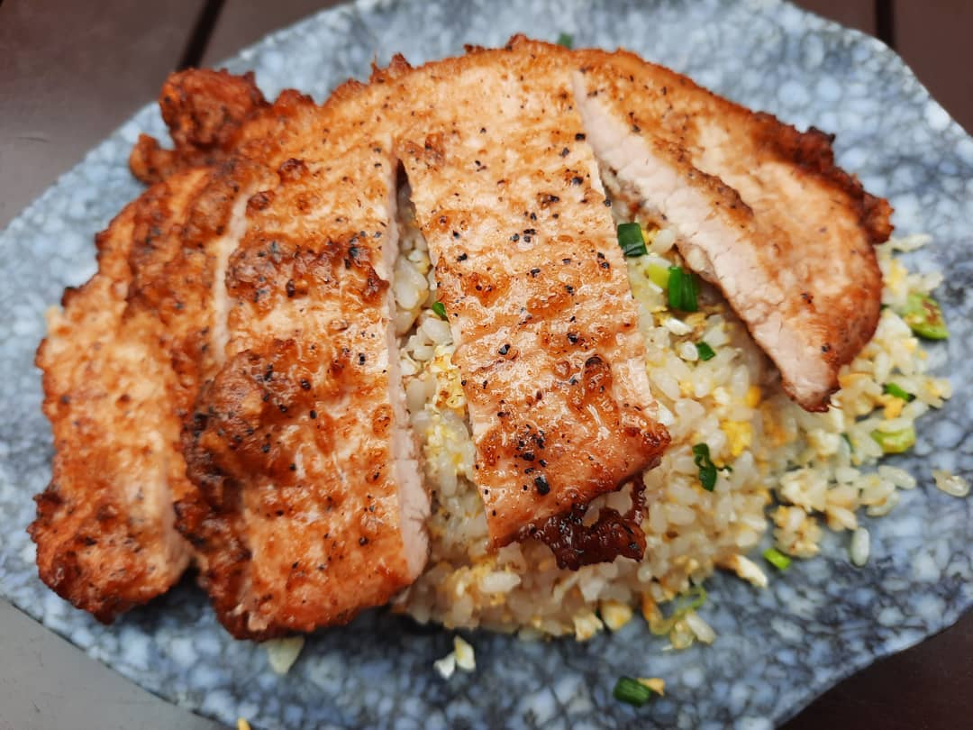 King of Fried Rice — Pork cutlet egg fried rice ($6.50)!
