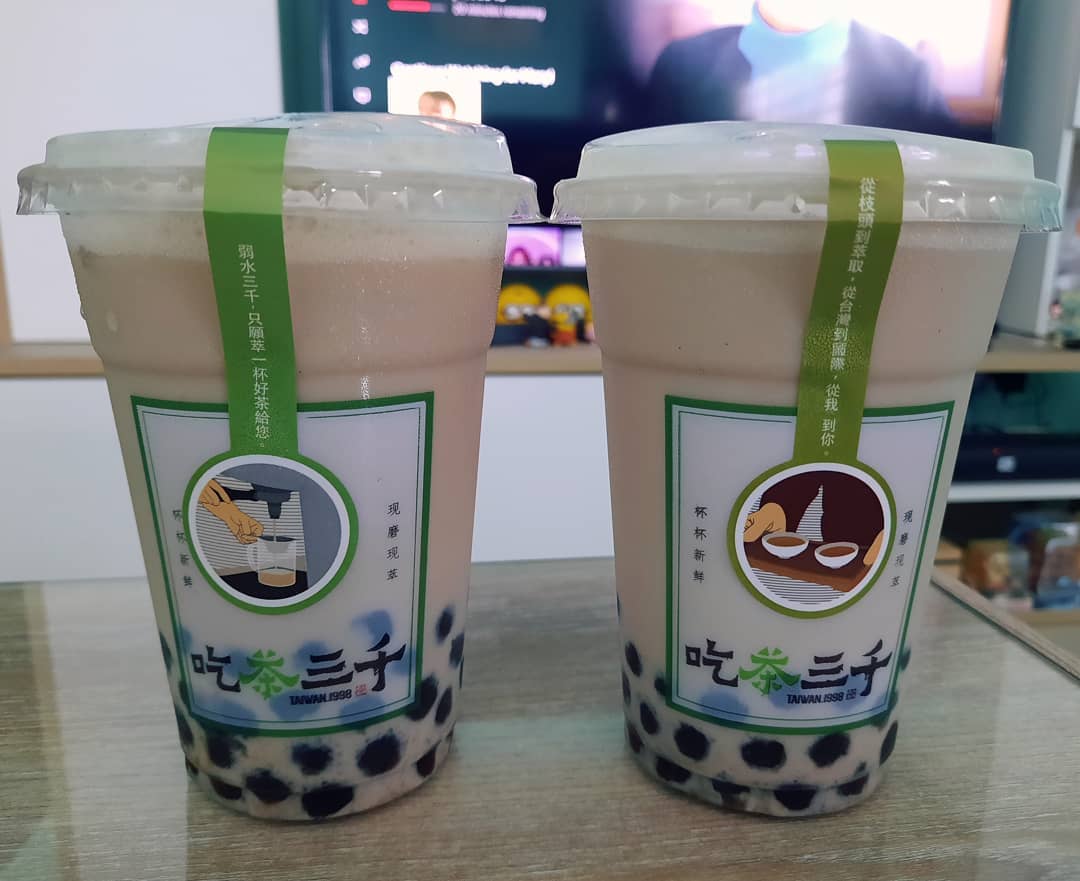 Chicha San Chen Dong Ding Oolong Fresh Milk Bubble Tea (2 for $3)!
