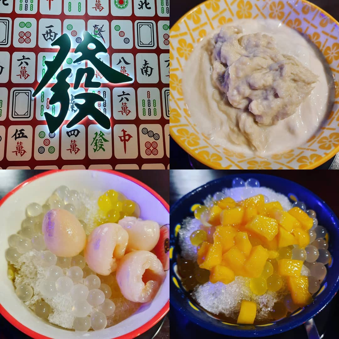Desserts at a mahjong-theme dessert place ($14.40)!