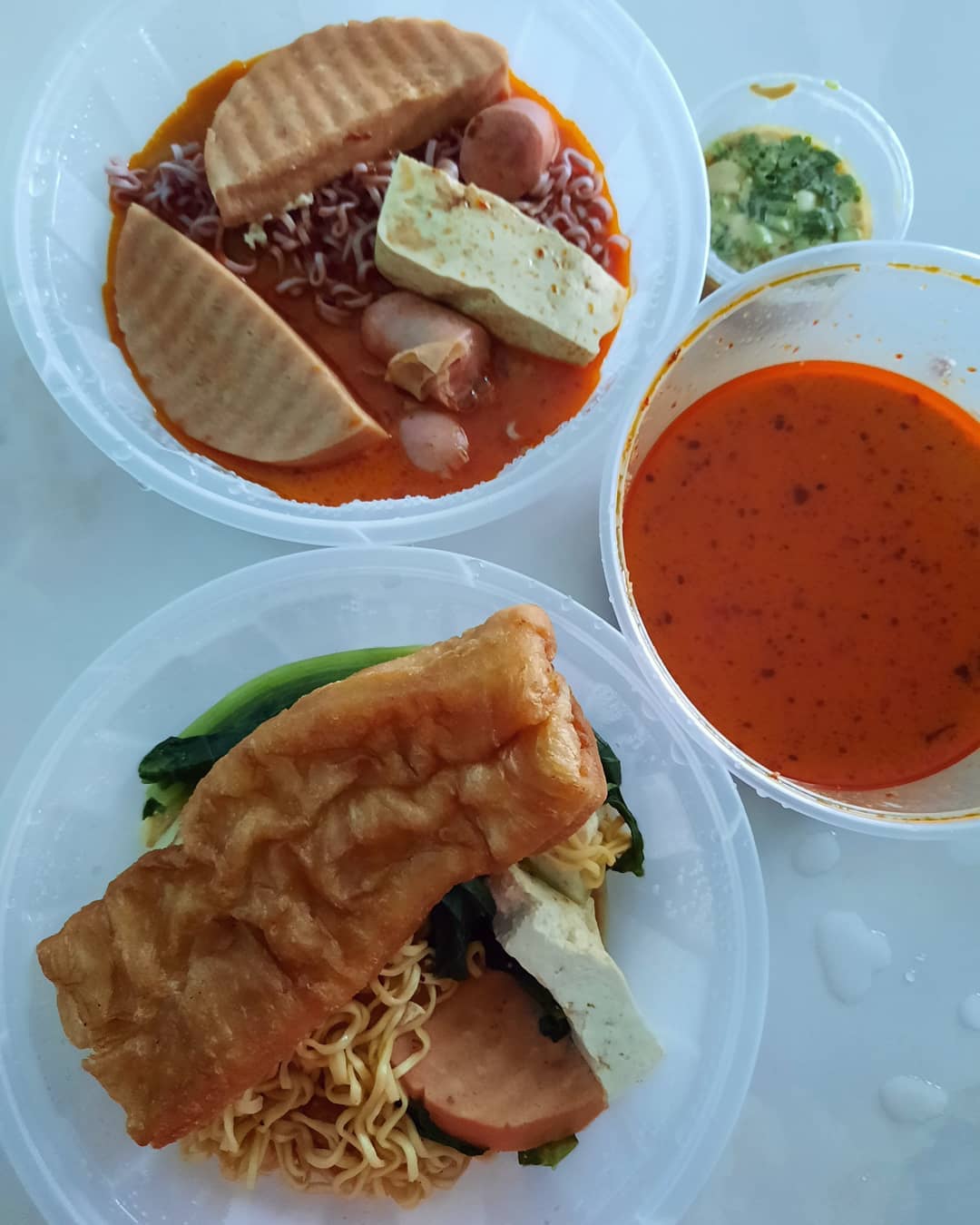 Rainy Saturday brunch — mala tang takeaway with BB ($21.80, 20% off)!