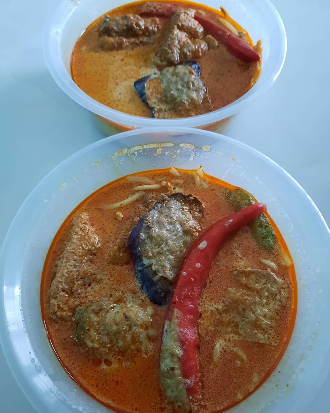 Rainy day YTF laksa takeaway ($5.50 each)!