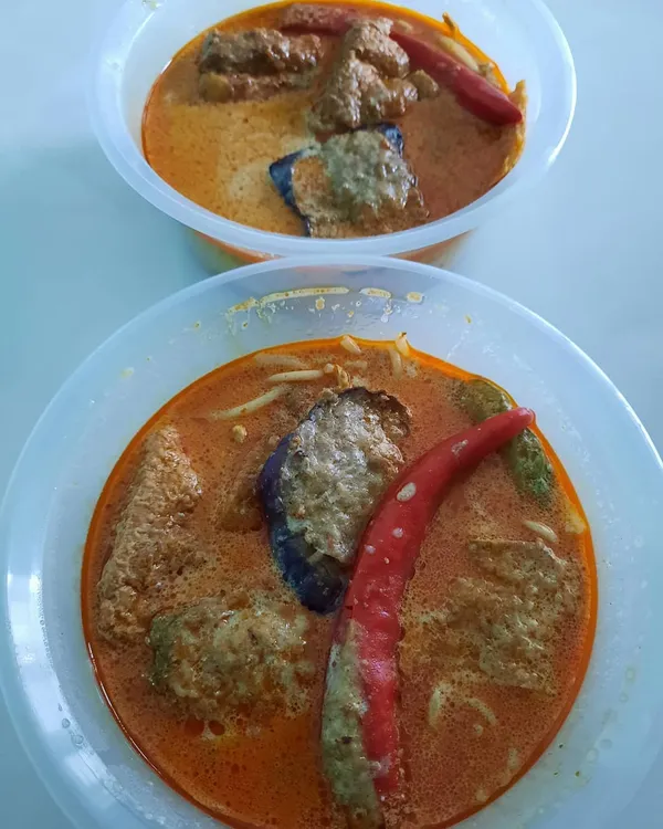 Rainy day YTF laksa takeaway ($5.50 each)!