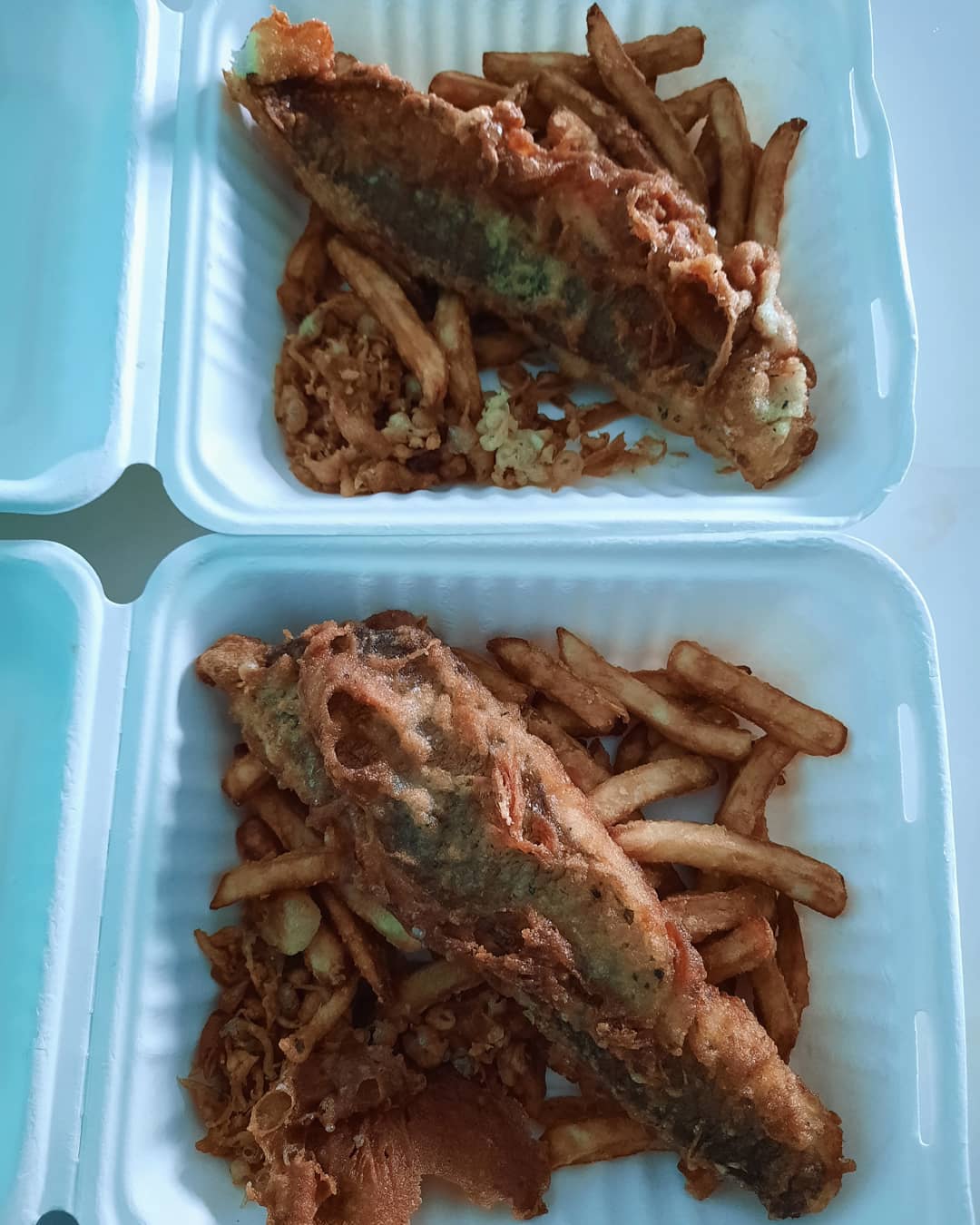 Atlantic halibut fish and chips via GrabFood 25% off ($23.85)!