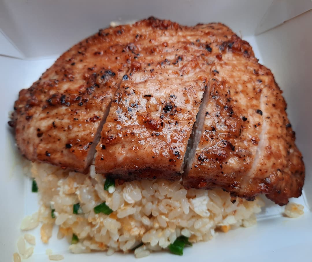 King of Fried Rice — Pork cutlet egg fried rice (again, $6.50)!