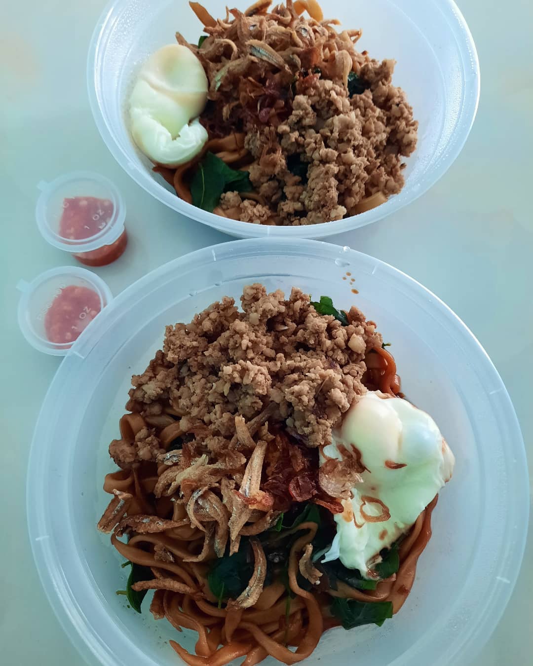 Tuesday lunch — Ban Mian + Onsen Egg with BB ($12)!