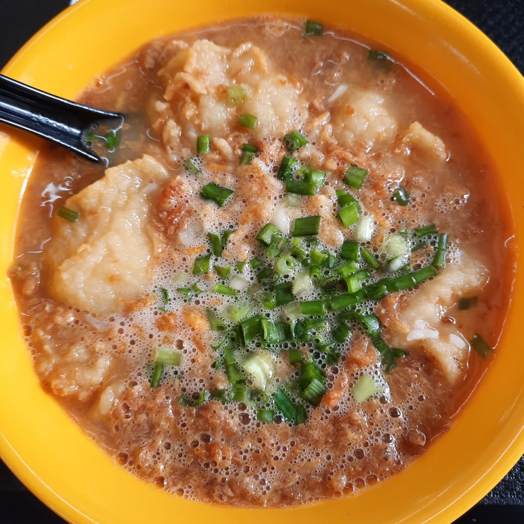 Fried fish pao fan via Lazada flash deal ($3)!