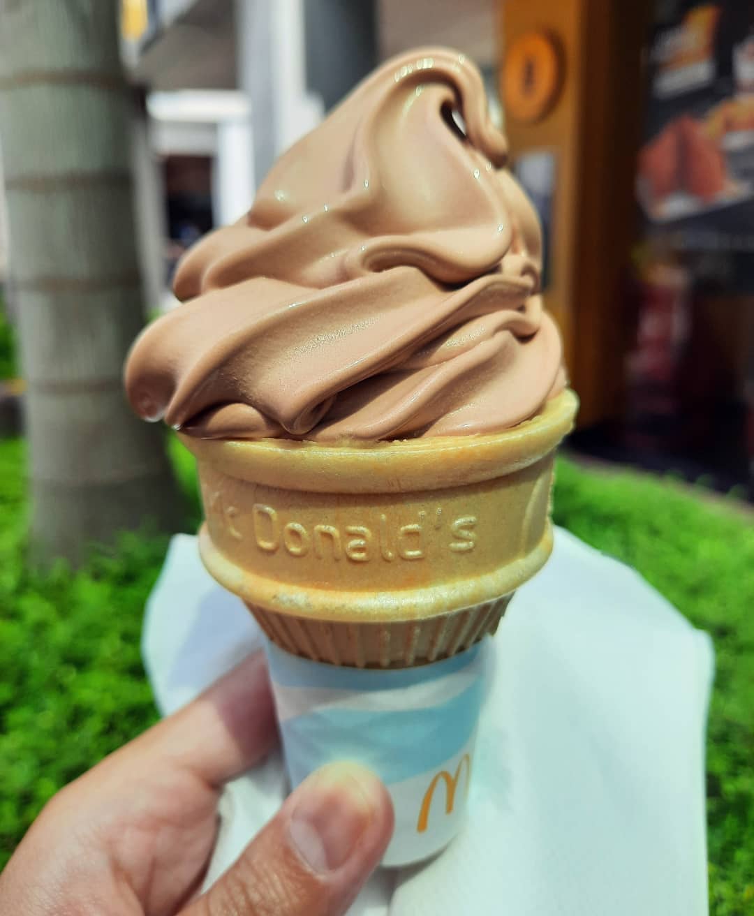 TGIF with a McDonald's Hershey's cone ($1.40)!