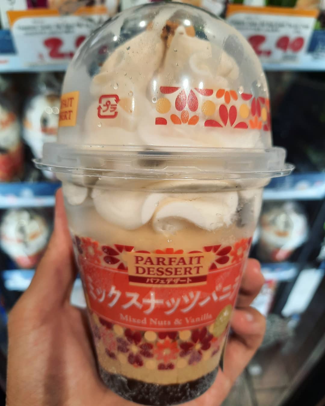 Parfait Dessert — Mixed Nuts & Vanilla cup ($6.90)!