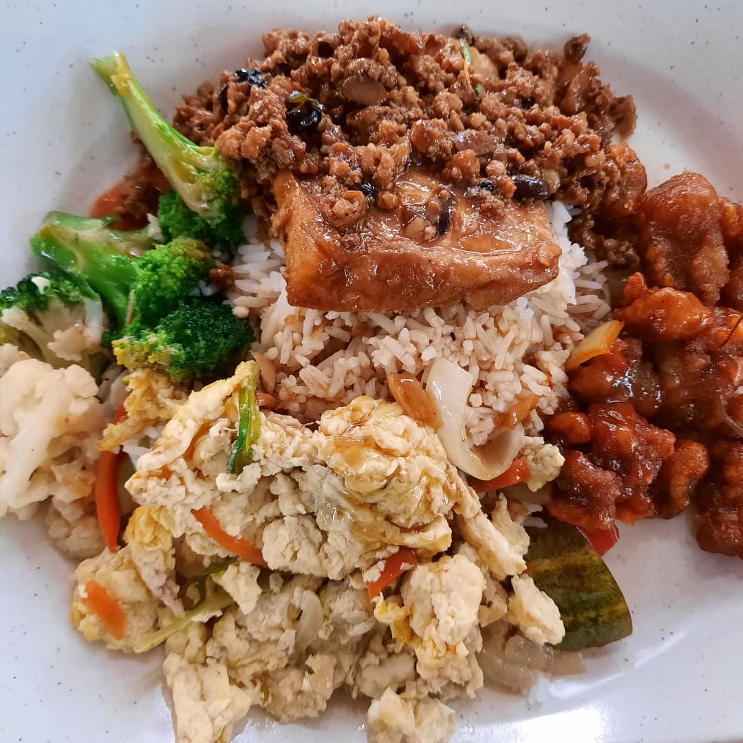 Mixed veg rice — cai png lunch ($5)!