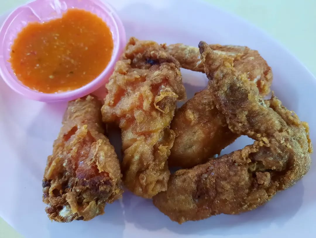 Fried chicken wings ($1.40 each)!