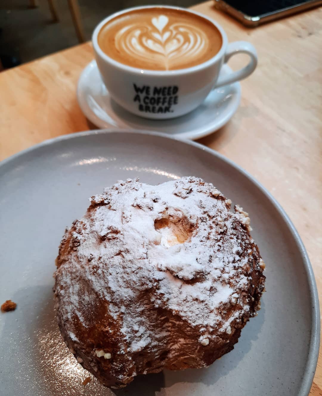 Cream puff + flat white bb ($12.70++)!