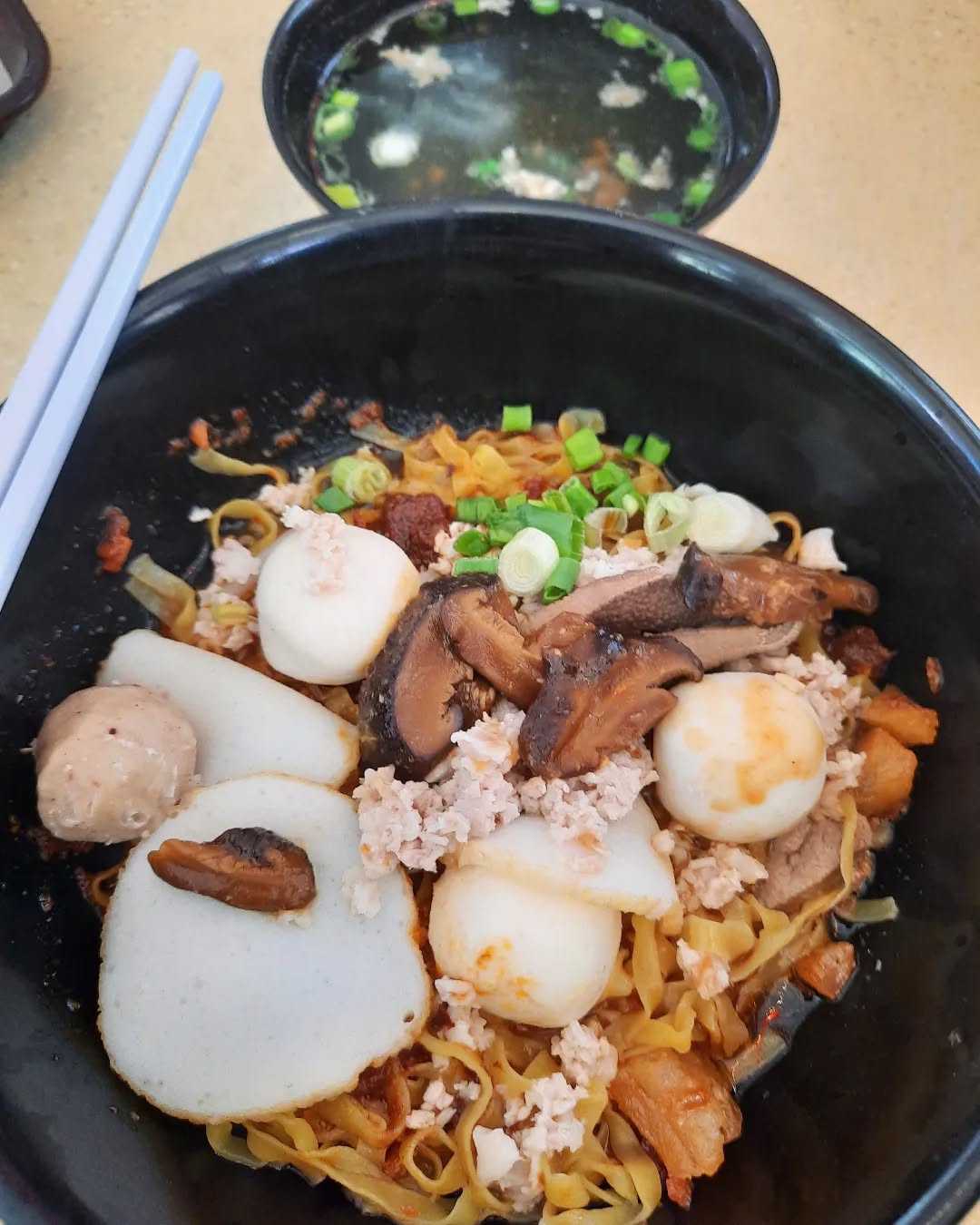 Mee pok dry ($4)!