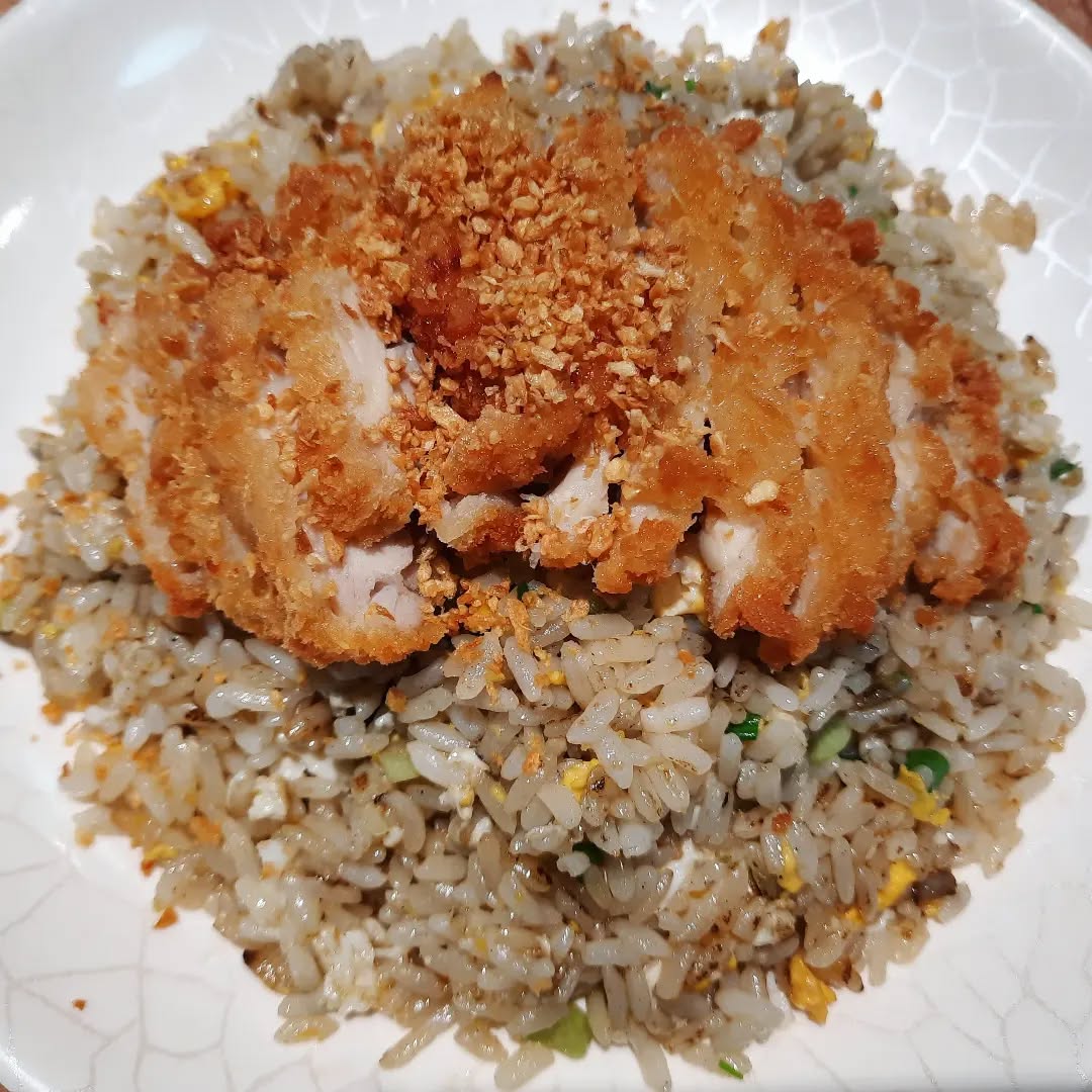 Wok King — chicken cutlet egg fried rice ($6)!