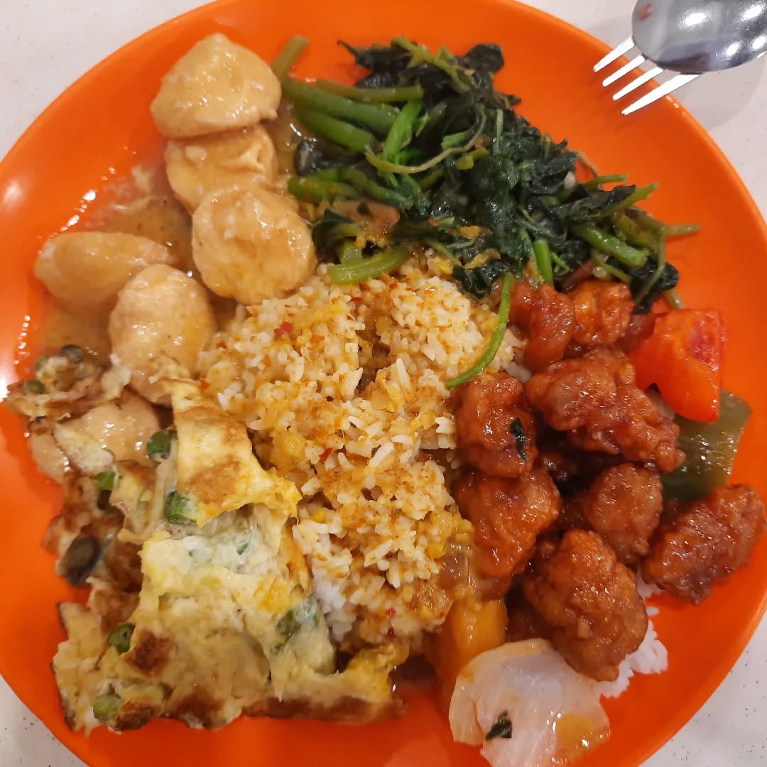 Mixed veg rice ($5.20)!