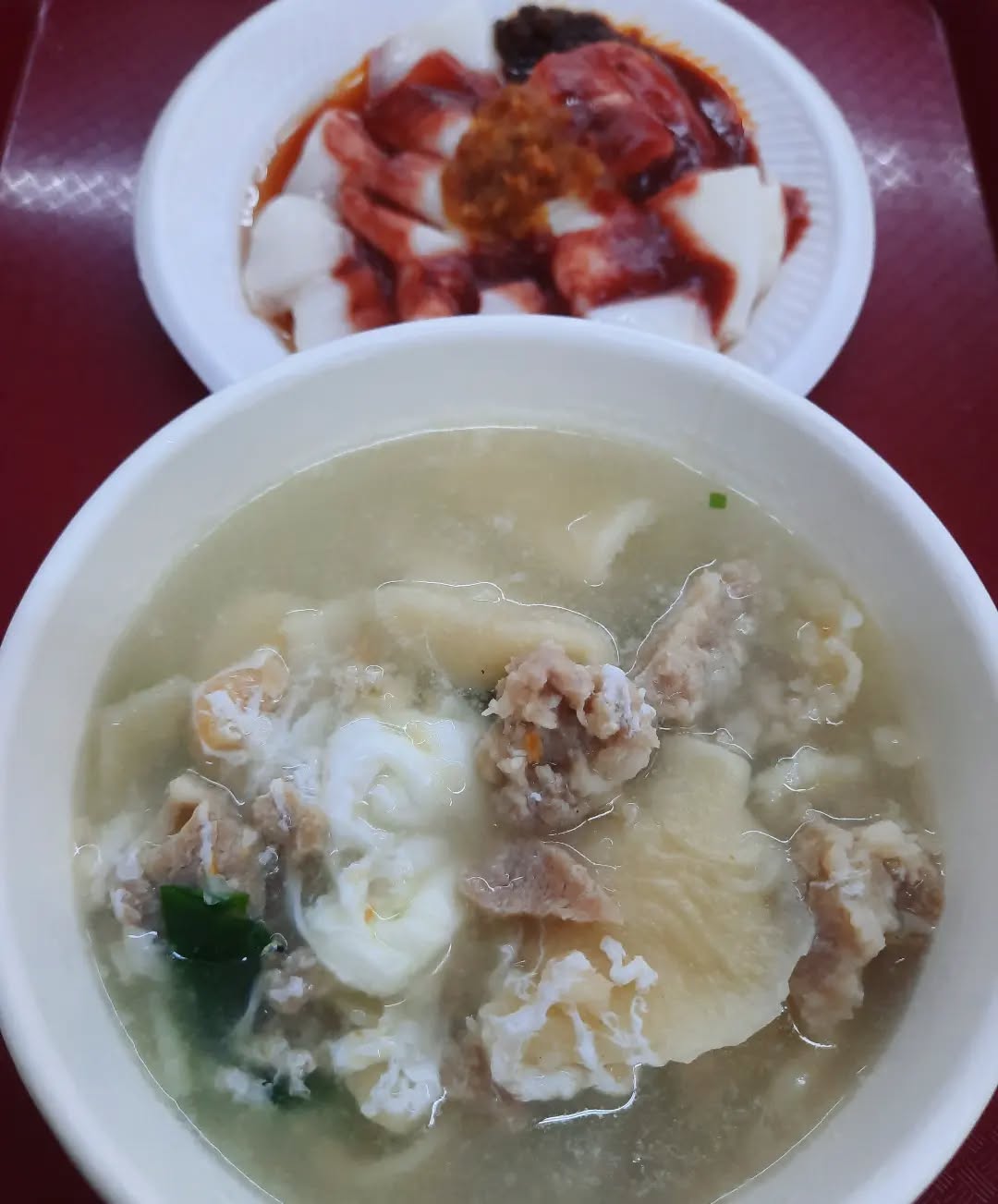 MHK + egg + fried shrimp CCF ($6.40)!