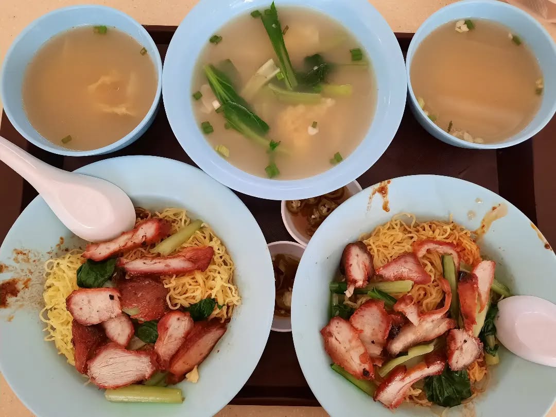 Wanton noodles + dumpling soup ($10)!