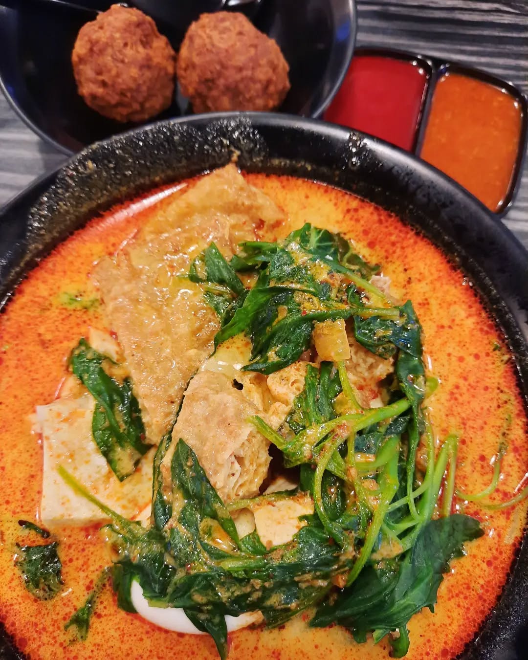 Curry yong tau foo ($9)!