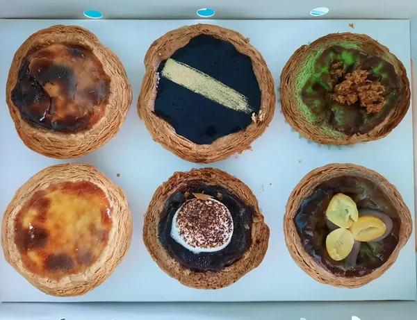 Assorted egg tarts ($18.20)!