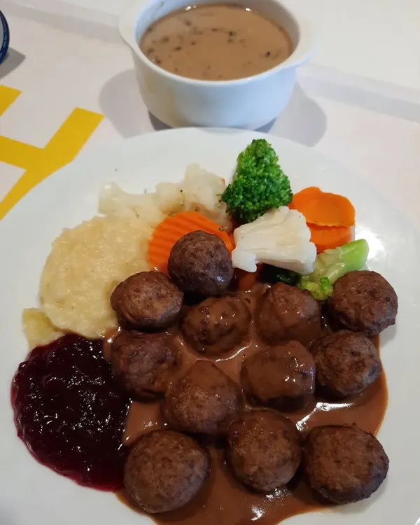 IKEA Swedish Meatballs + Mushroom Soup ($10.50)!