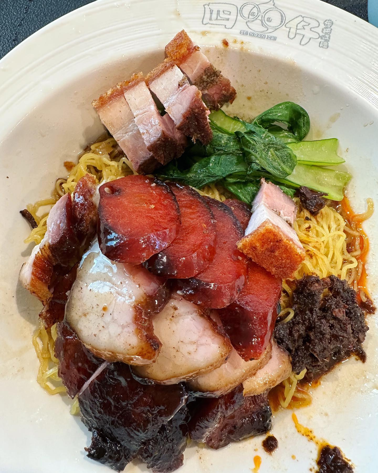 San bao mian + dang gui duck (三宝面 + 当归鸭) ($9)!