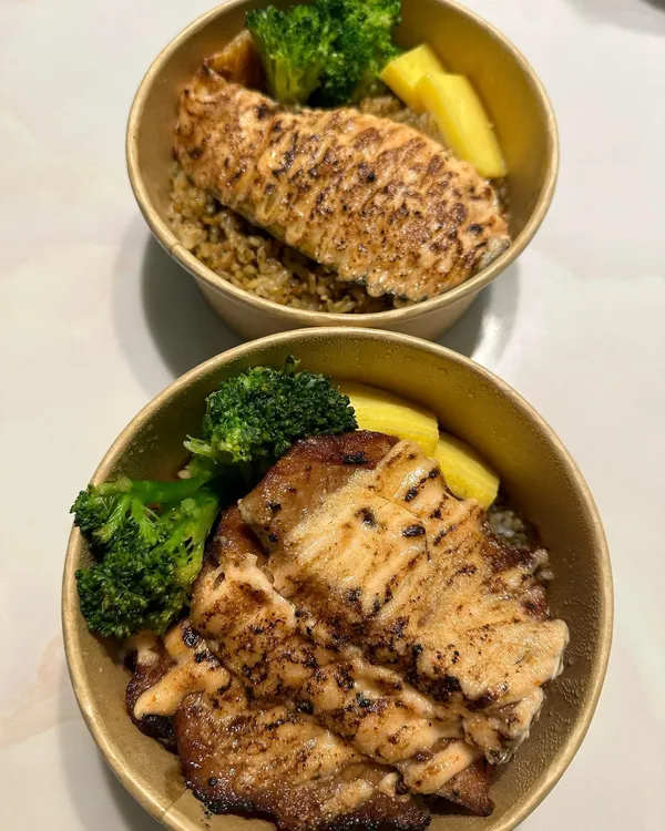Mentai Pork Cutlet + Mentai Salmon ($19.80)!