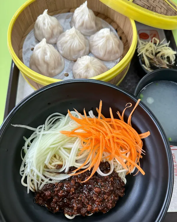 Zhajiang Mian + Xiao Long Bao (杂酱面 + 小笼包) ($9.50)!