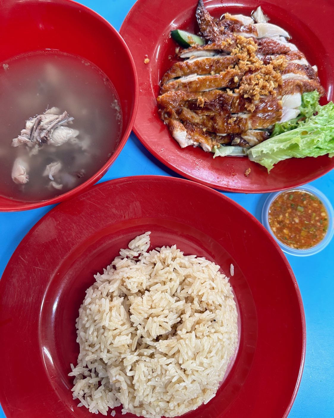 Thailand Chicken Rice — roast chicken rice ($5)!