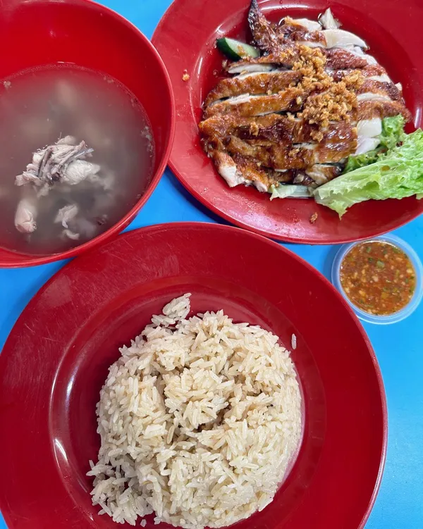 Thailand Chicken Rice — roast chicken rice ($5)!
