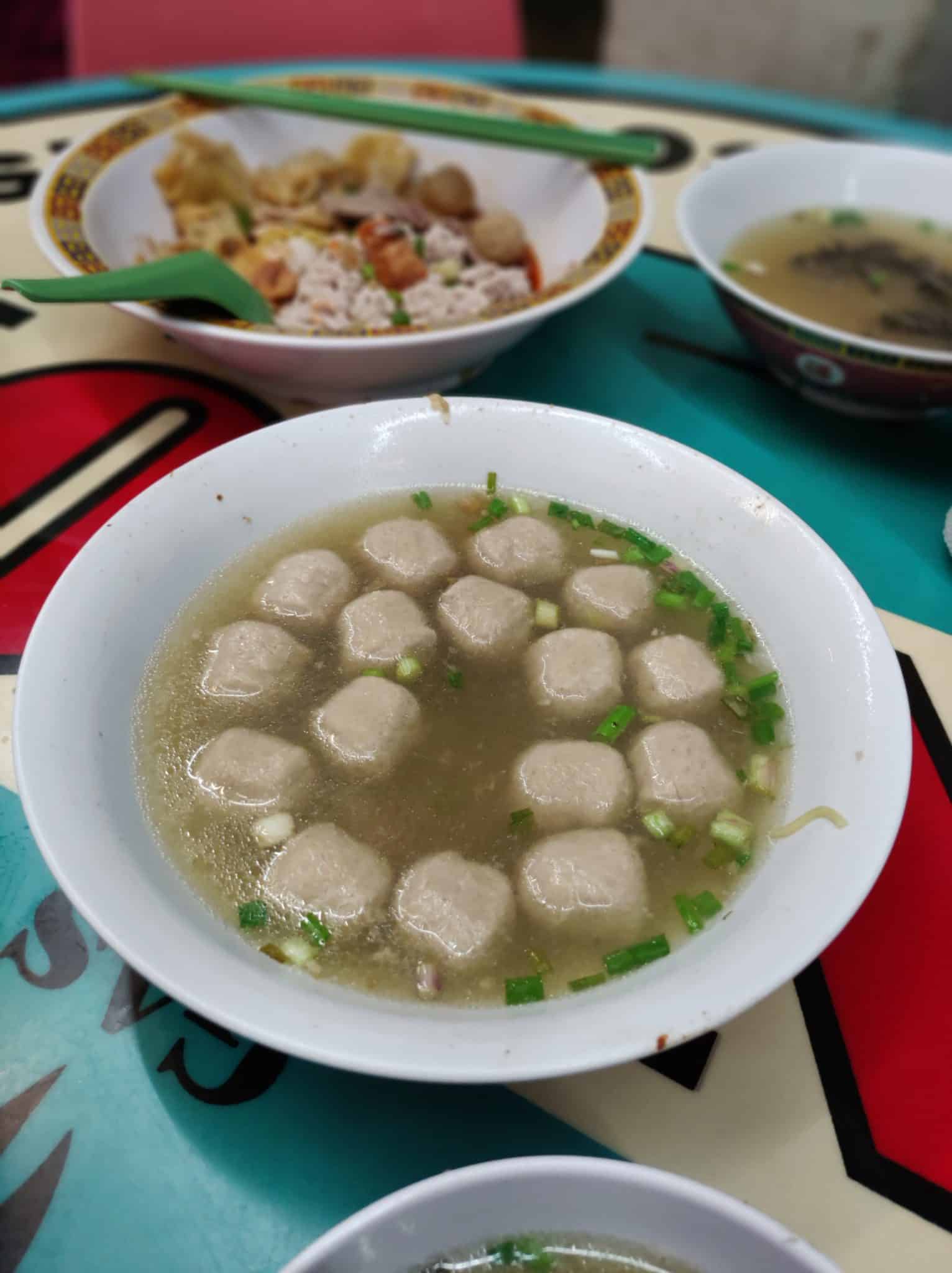 Meatballs with soup
