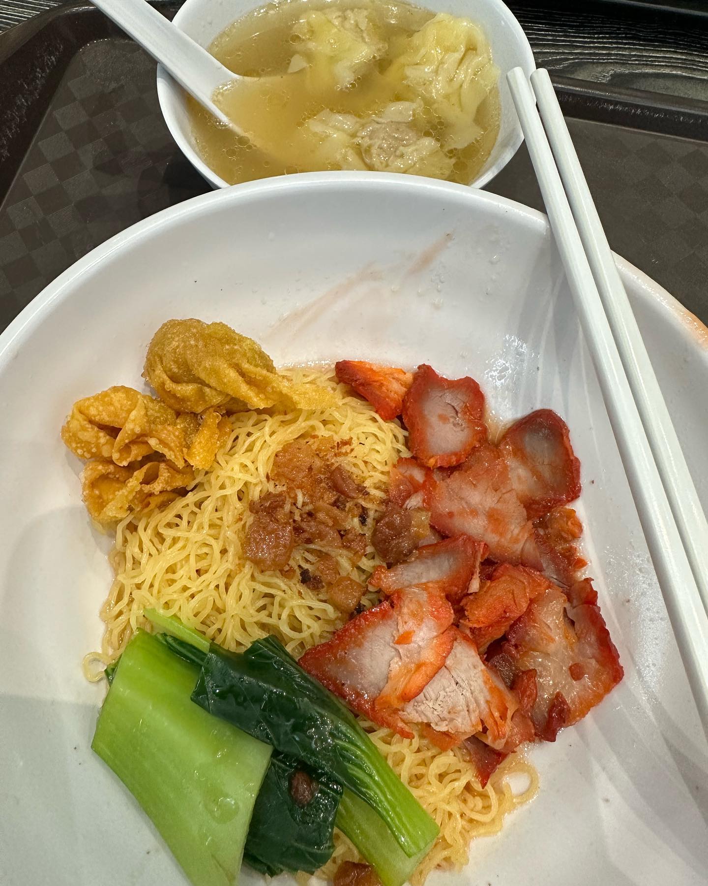 Signature dry wanton noodles ($5.50)!
