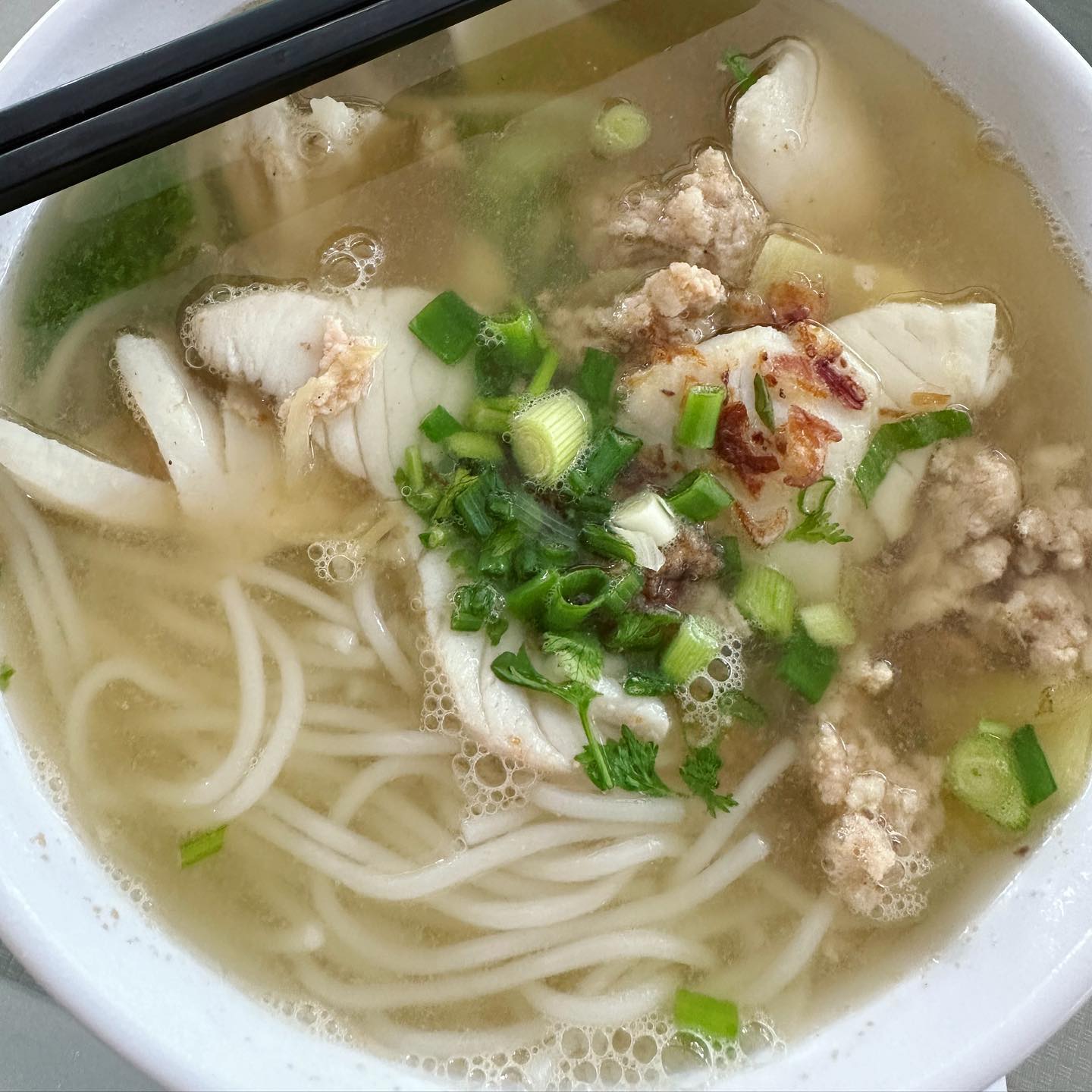 Batang fish thick bee hoon soup ($9.60)!