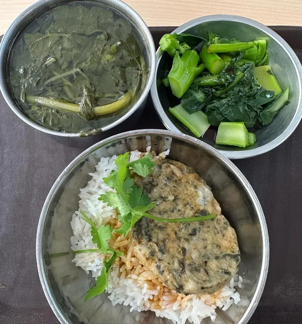 Soup + steamed rice + side set ($6.90)!