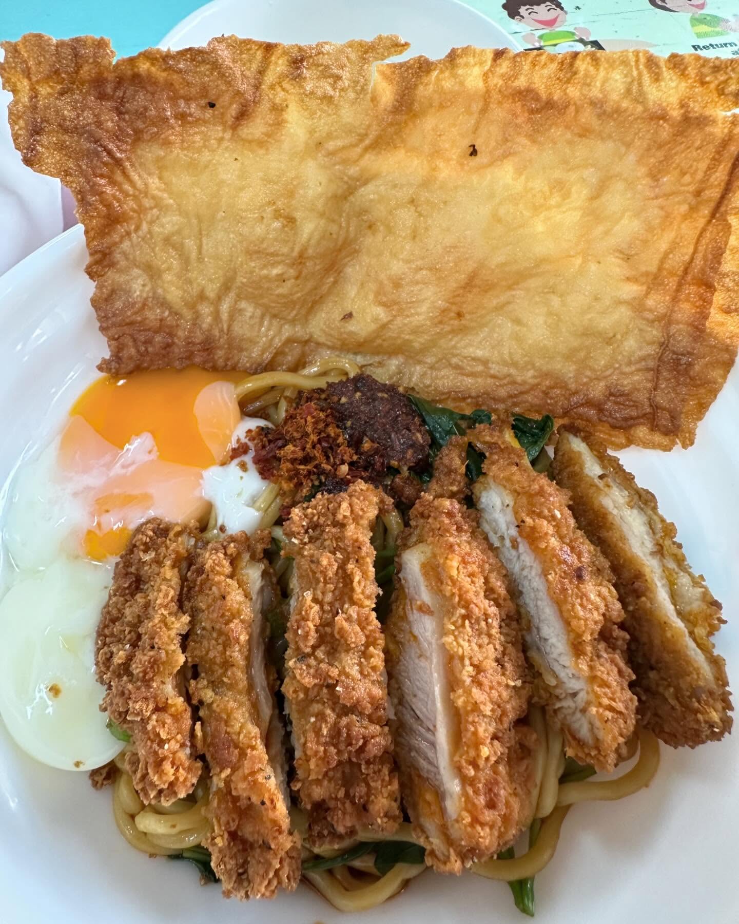 Chicken cutlet noodles ($5.50)!