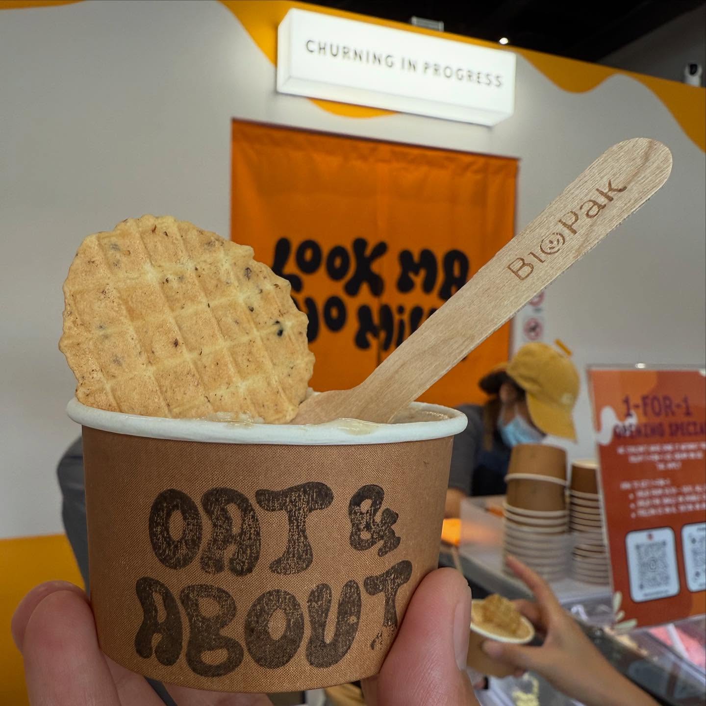 Oat & About — lemon Speculoos oat ice cream (1-for-1: $5.50)!