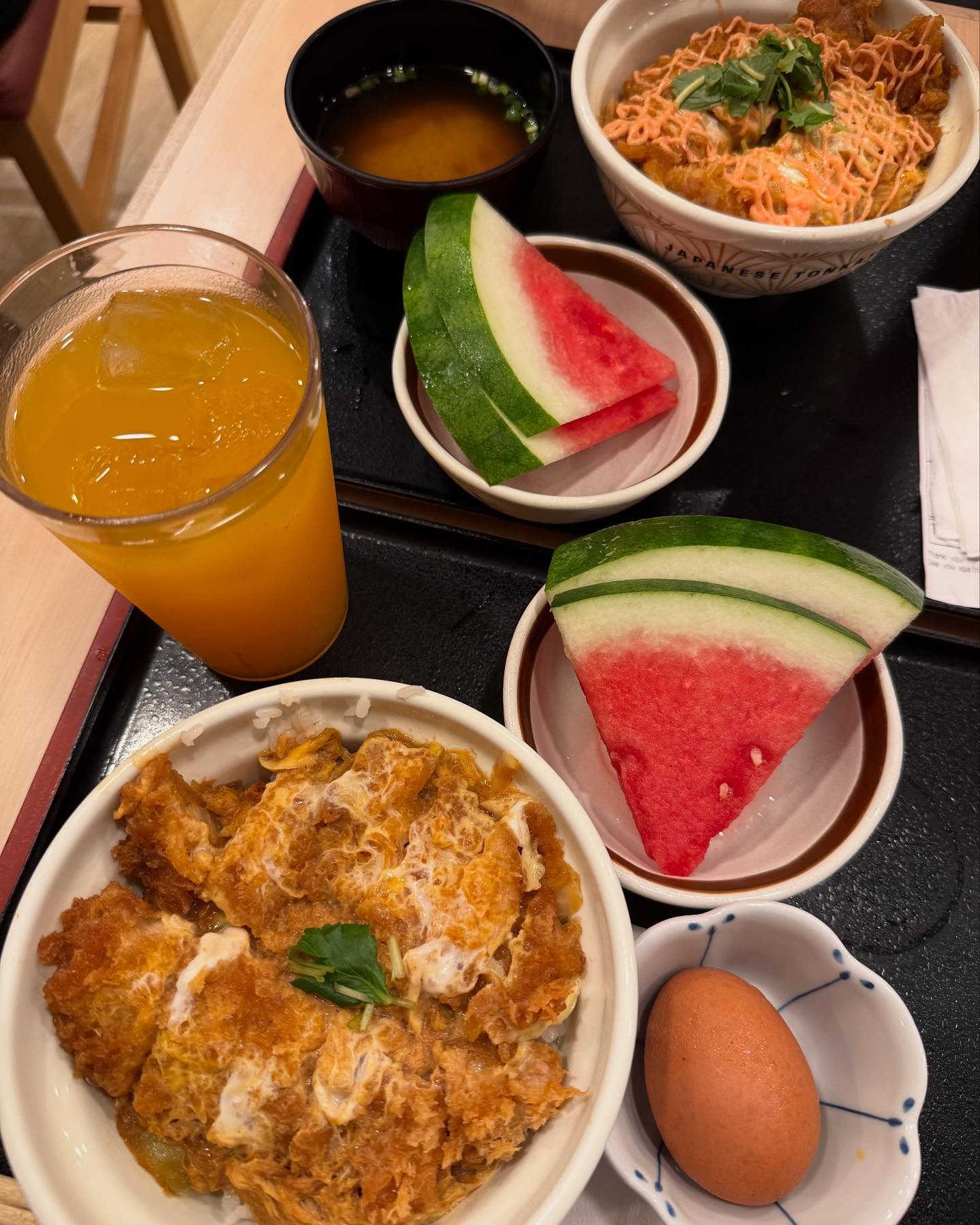 Katsu don combo sets — classic + mentaiko ($19 for 2)!