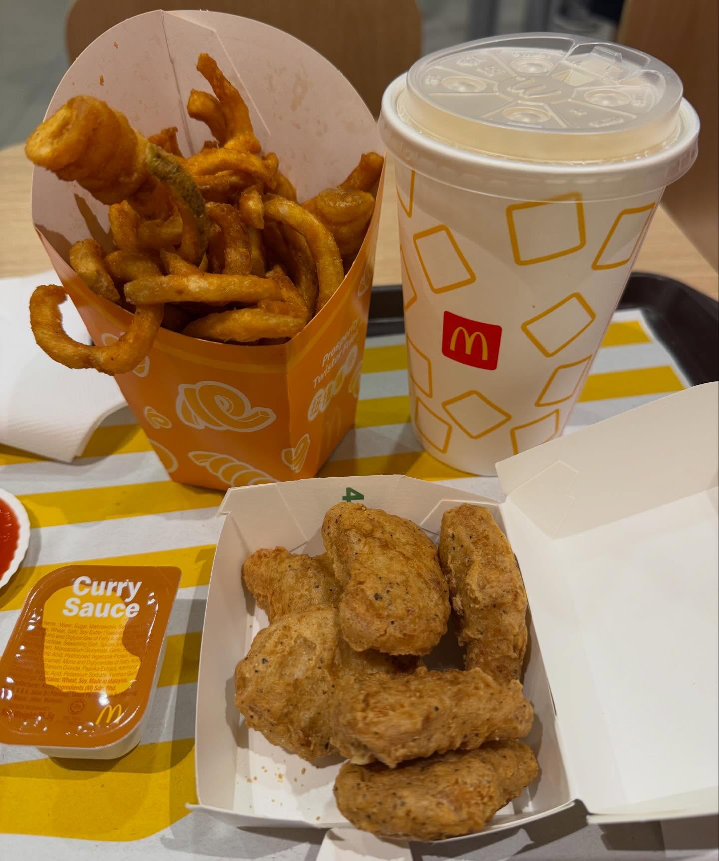 McDonald's Garlic Pepper Chicken Nuggets meal + twister fries ($10.40)!