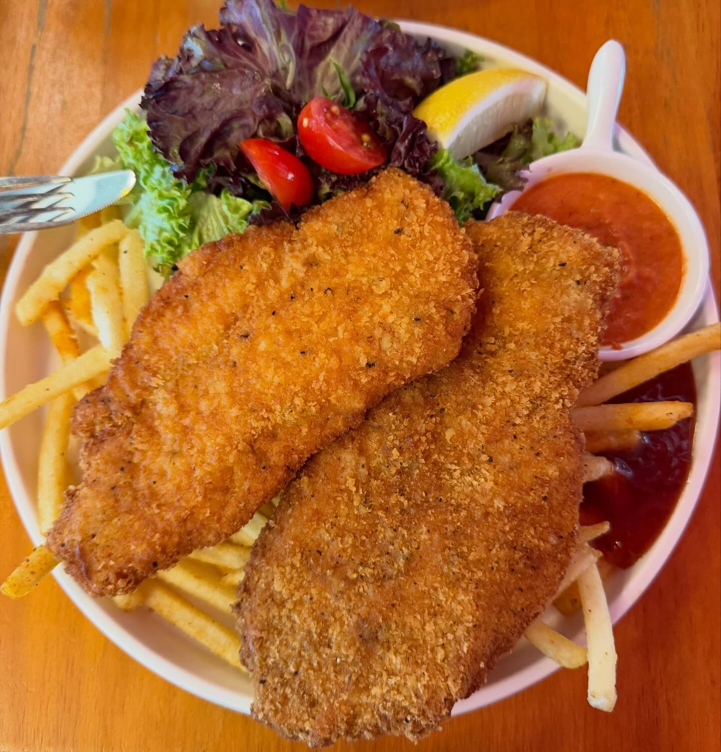 Chicken schnitzel at Outram Park ($10.90)!