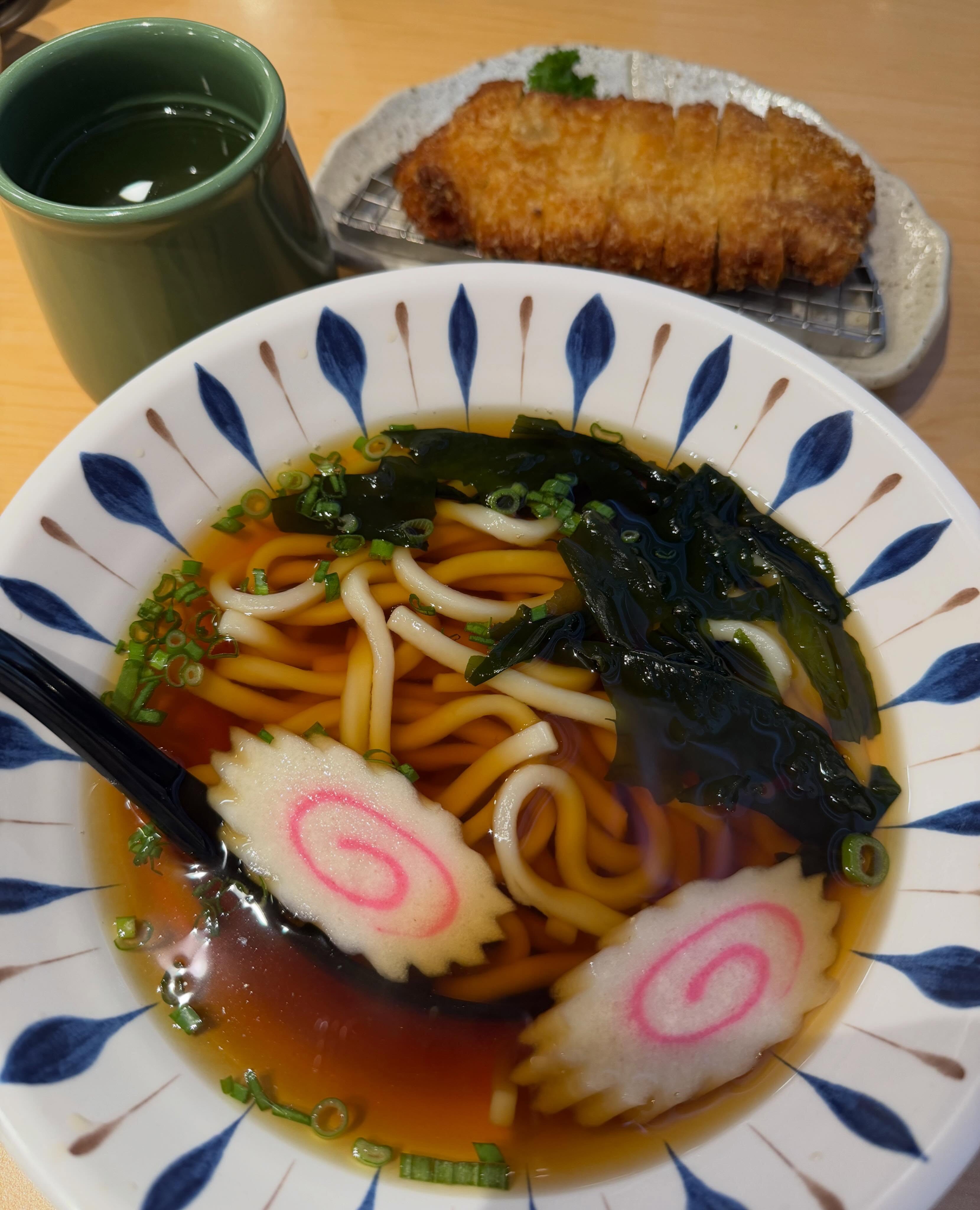 Sushi Tei — tonkatsu pork with kake udon!