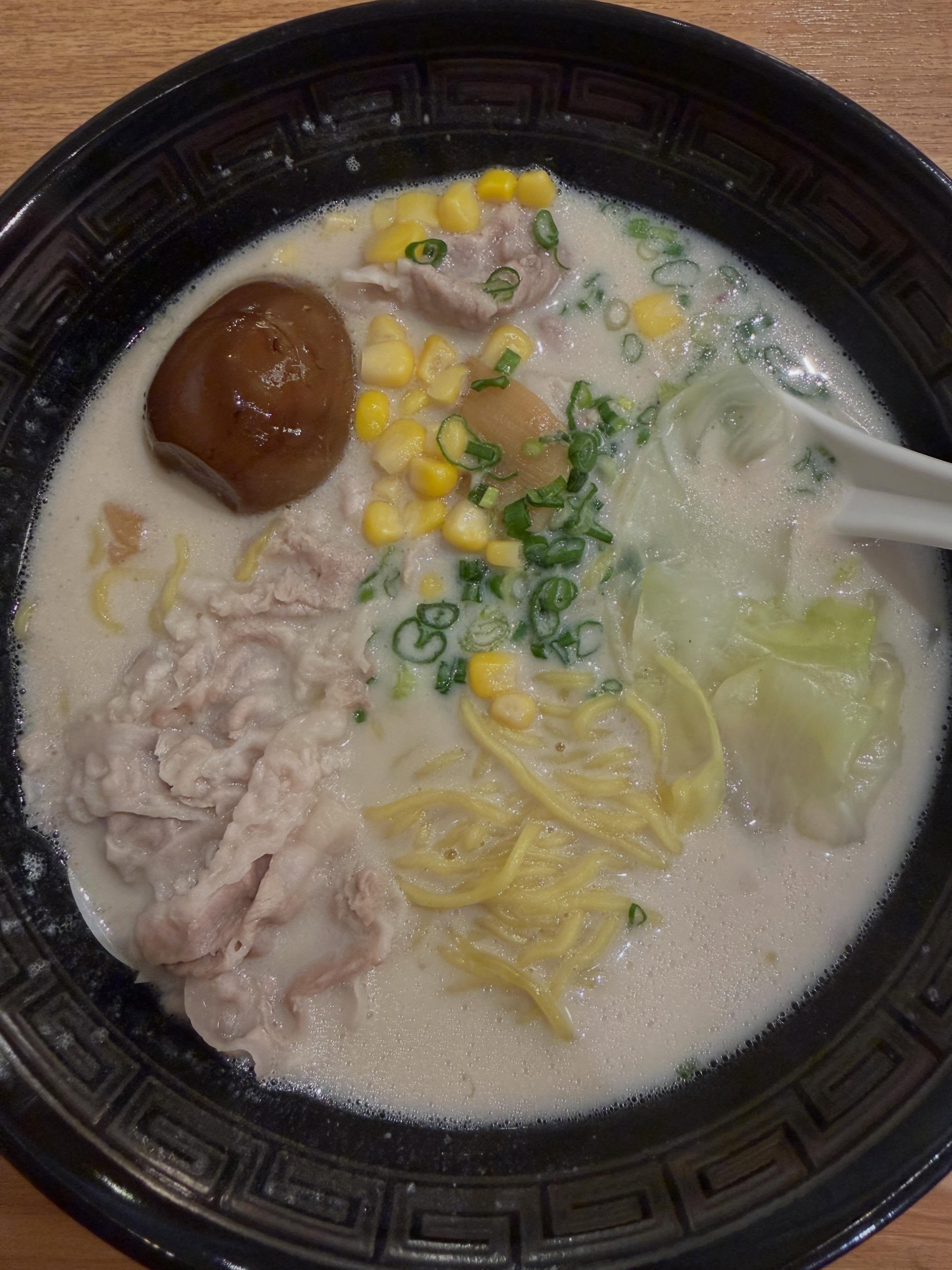 Signature ramen + Mont Blanc cake set ($22) @ Tampopo!